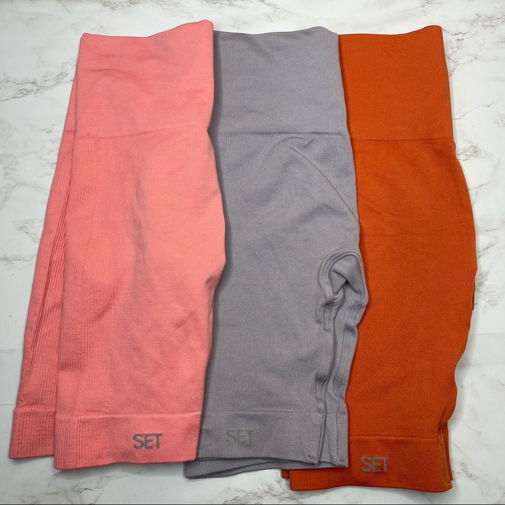 SET Active Women’s Athletic Shorts — Pink, Gray, Orange